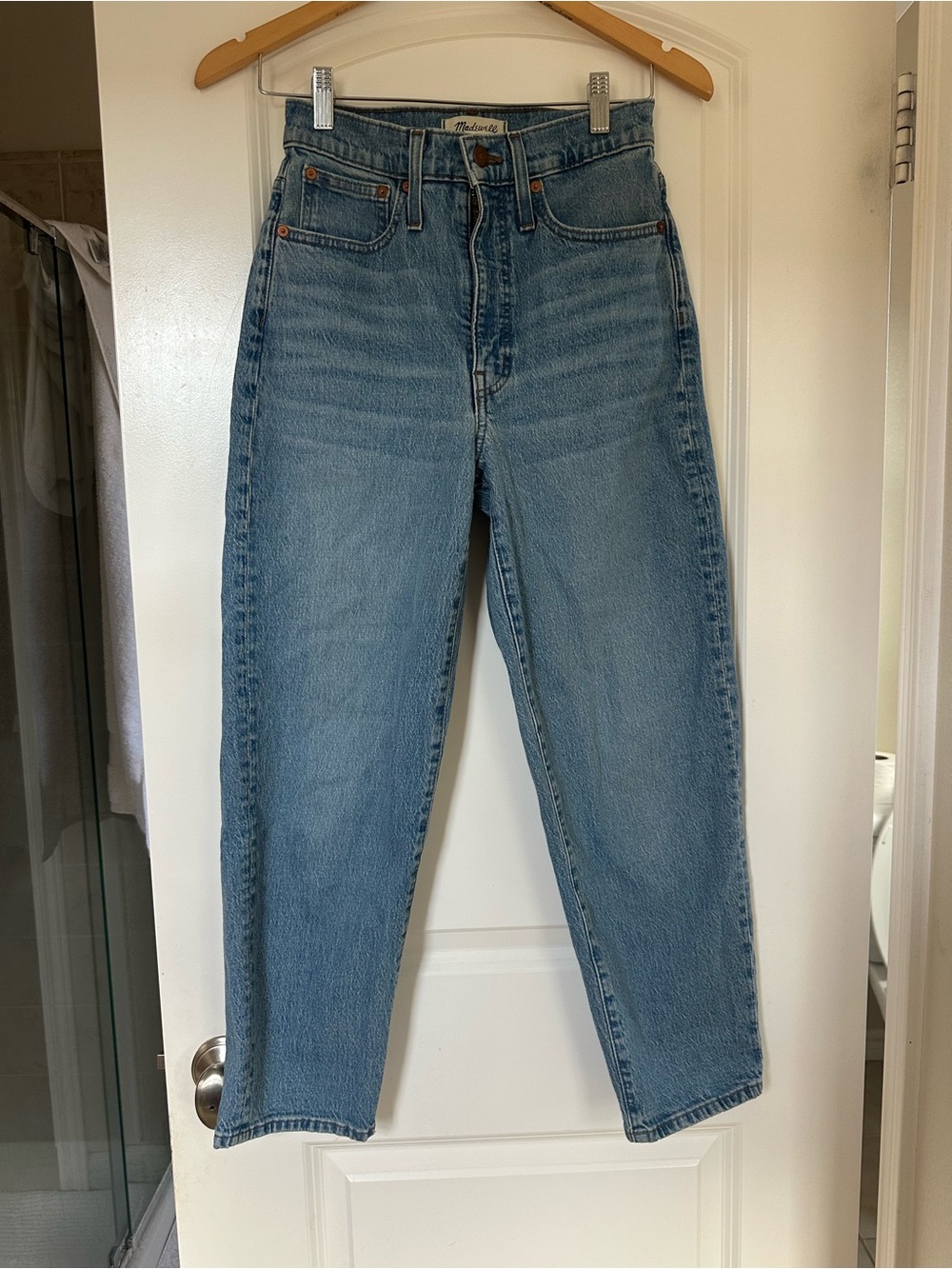 Madewell balloon High-Rise Women's blue Jeans